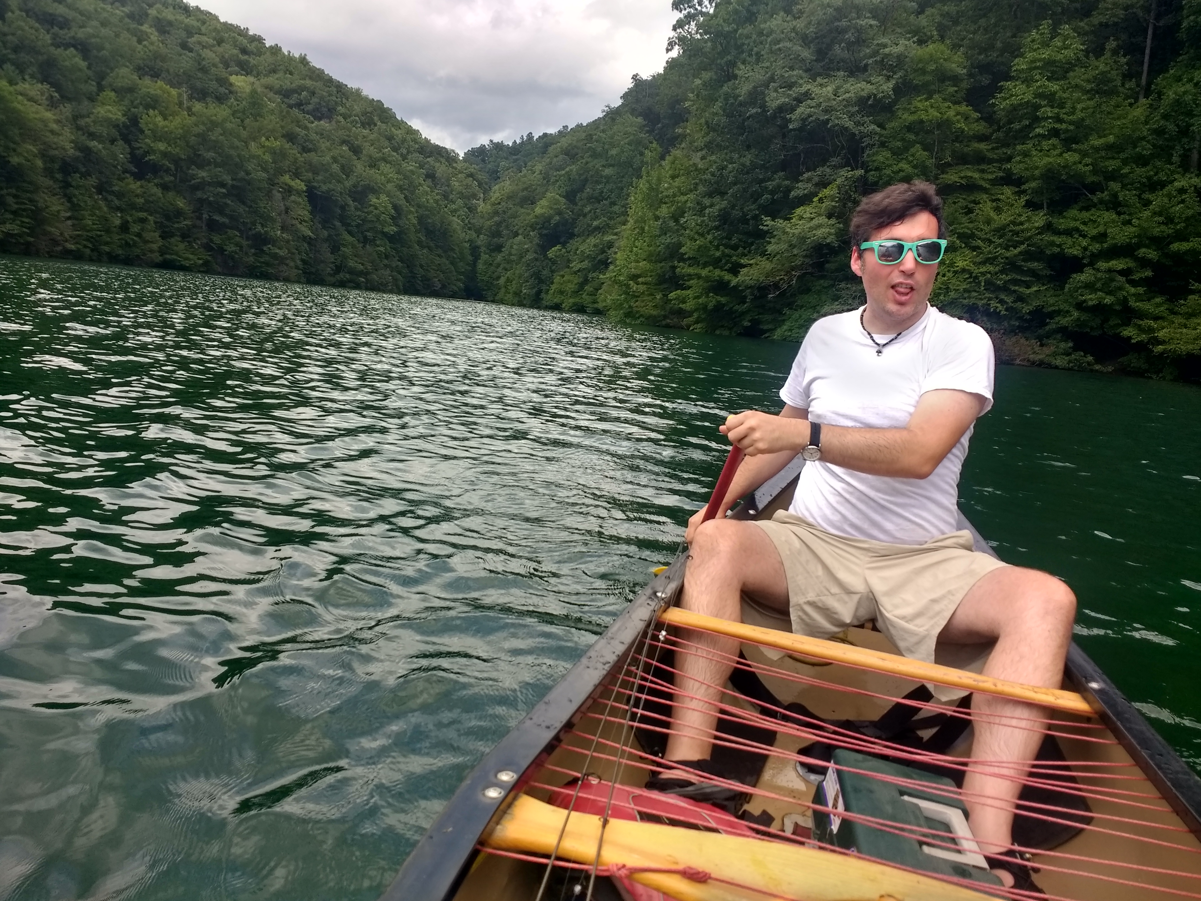 Just paddling in the lake
